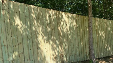 A wooden fence