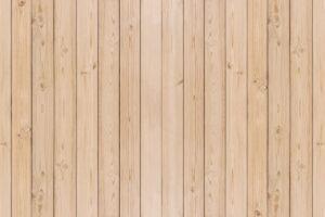 Oak wood fence planks close up