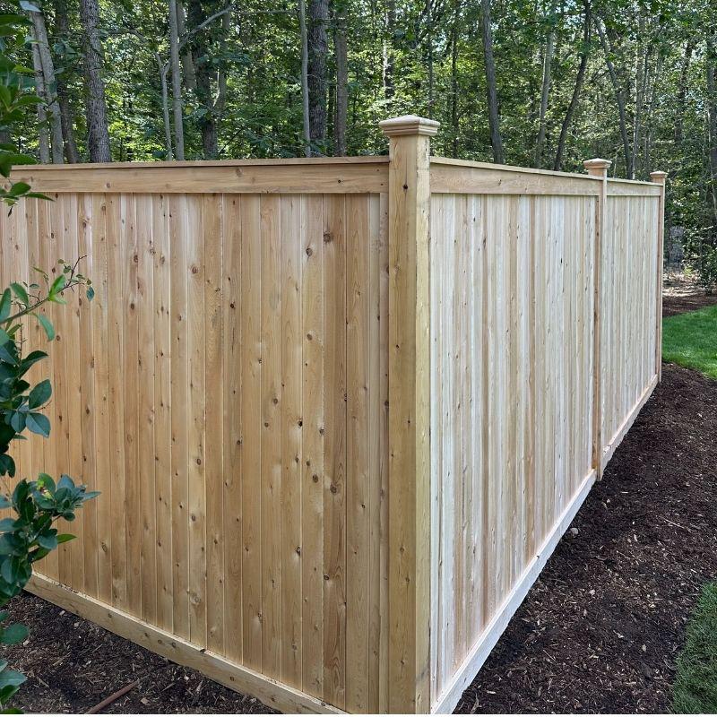 cedar fence installed by top rail fence fairfield county