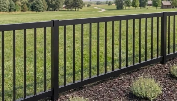 flat top aluminum fence