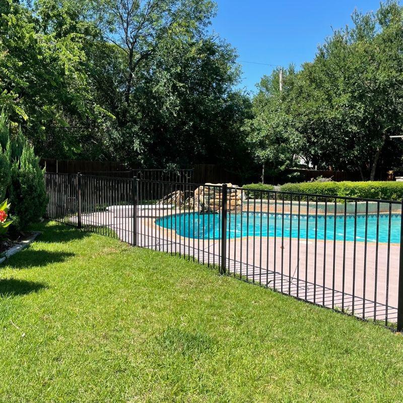 Ornamental Pool Fence Installation