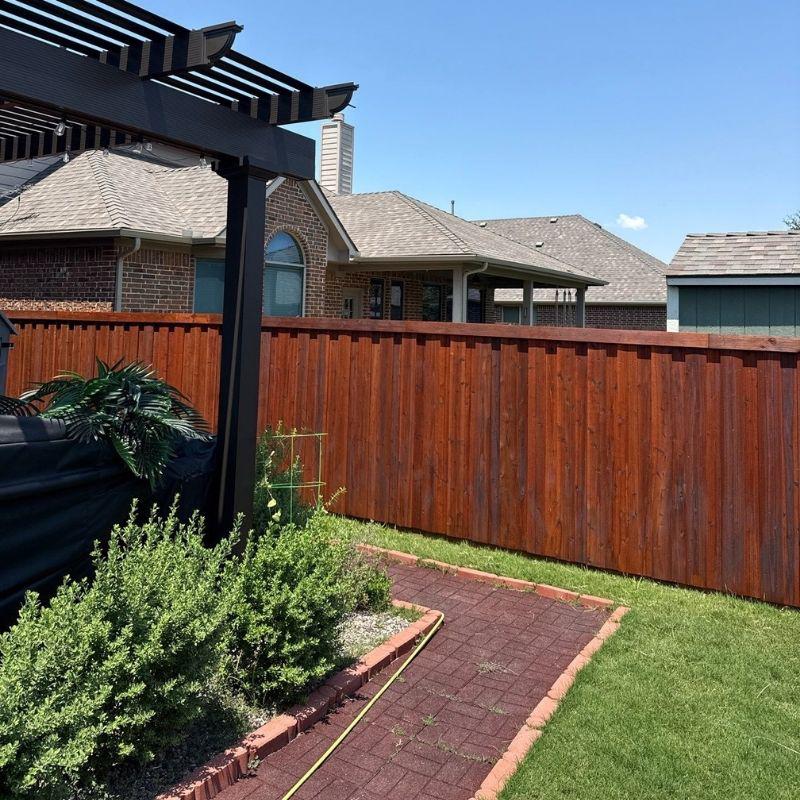Board on Board Fence installed by Top Rail Fence