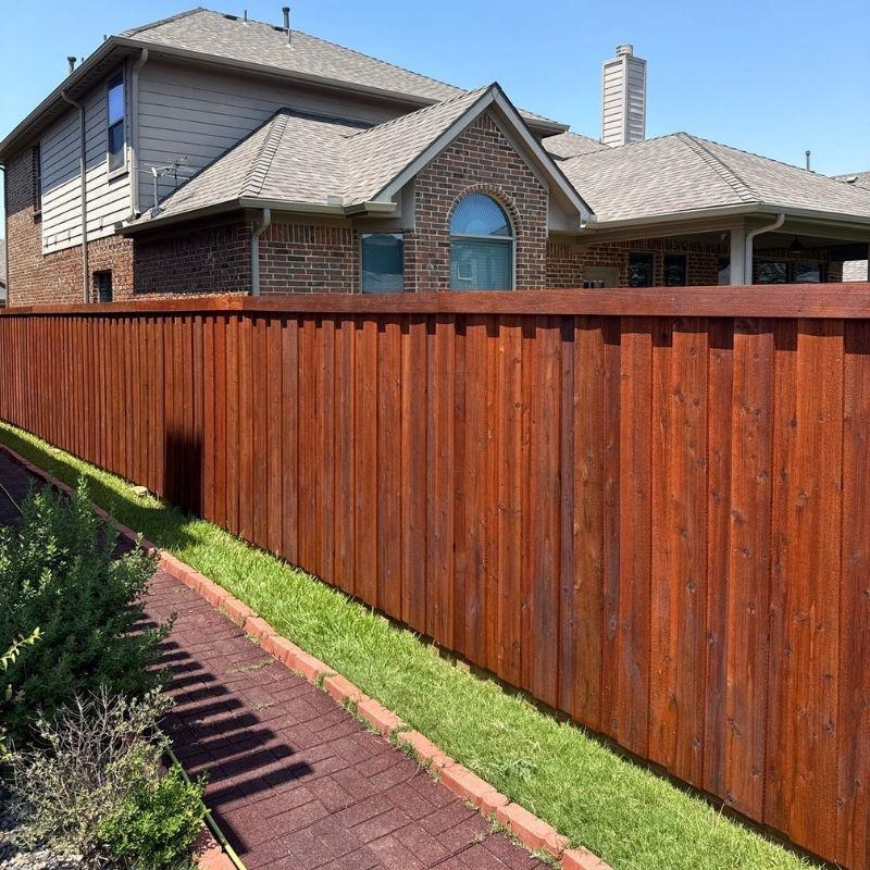 Board on Board Fence installed by Top Rail Fence