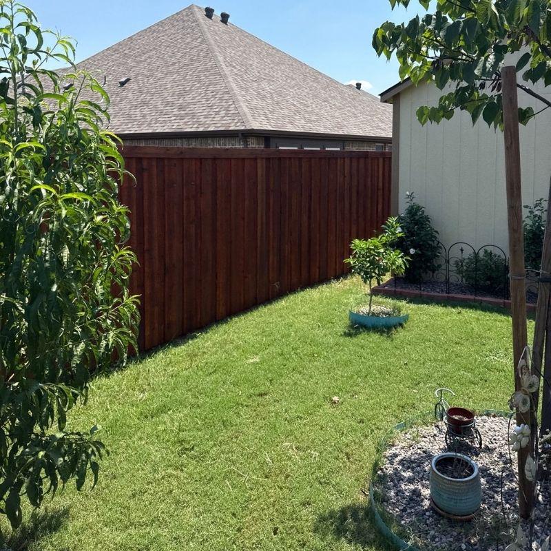 Board on Board Fence installed by Top Rail Fence