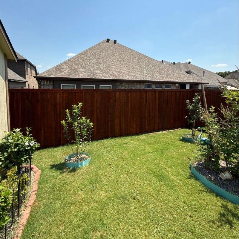 Board on Board Fence installed by Top Rail Fence