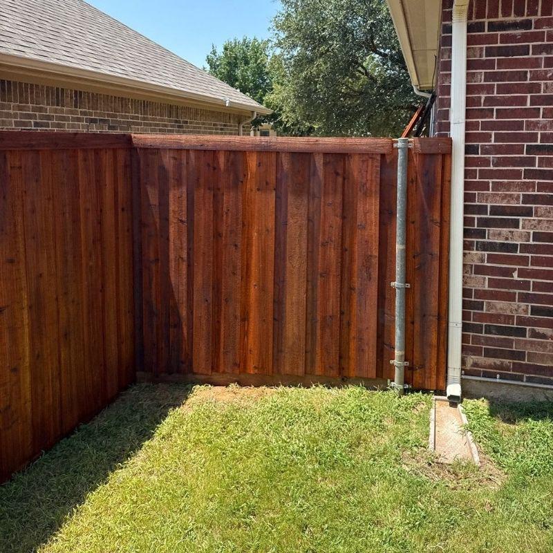 Board on Board Fence installed by Top Rail Fence