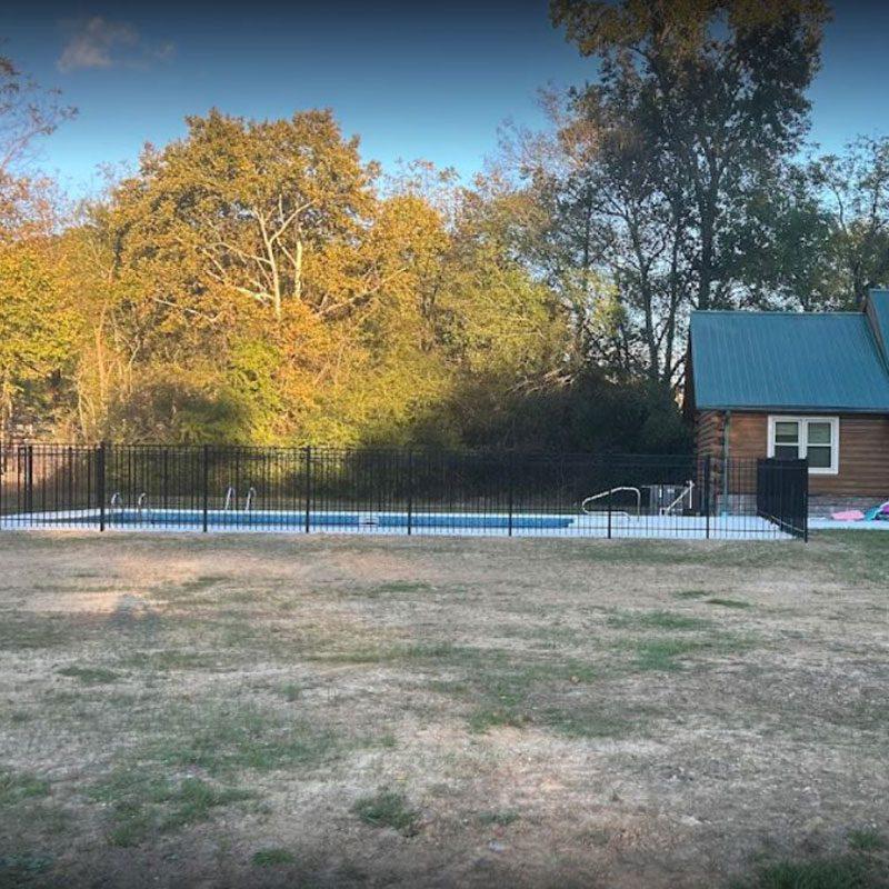 Metal Pool Fence Installation