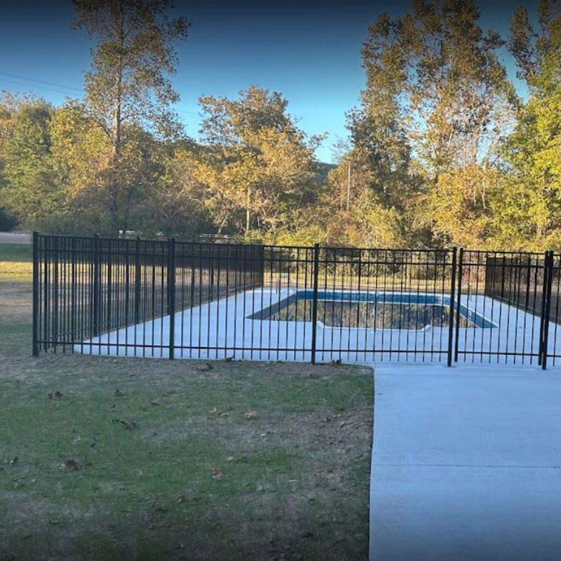 Metal Pool Fence Installation