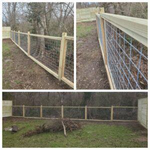 Hog Panel fence installed by Top Rail Fence