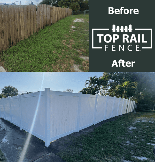 Vinyl Privacy Fence Installation