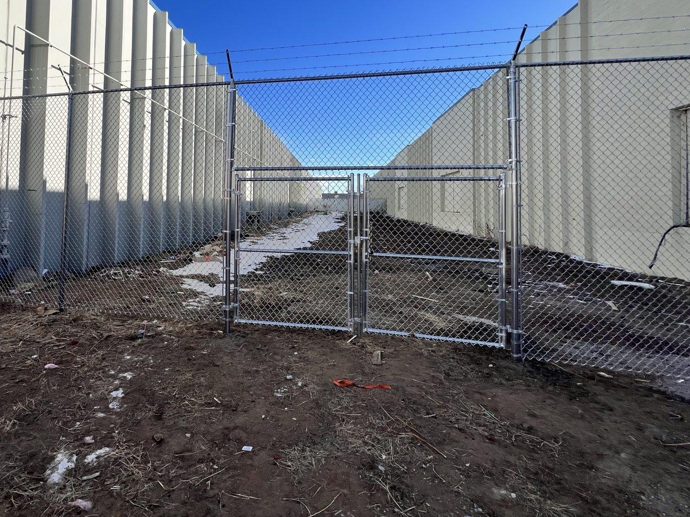 Chain Link Security Fence Installation