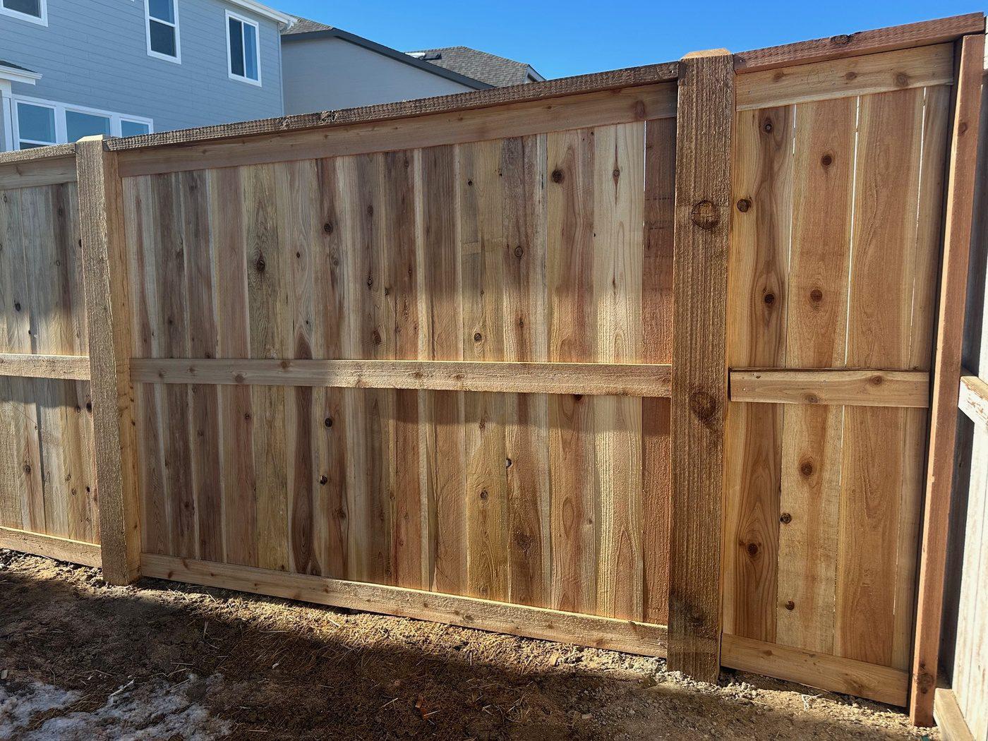 New Home New Fence