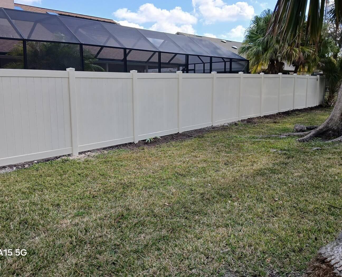 Vinyl Privacy Fence Installation