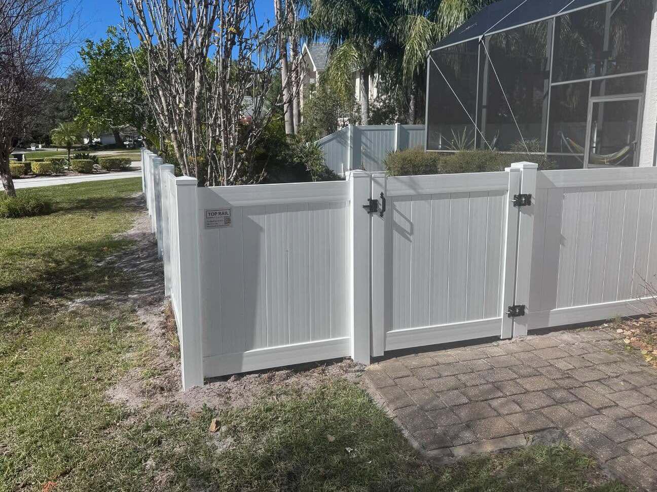 Vinyl Privacy Fence Installation