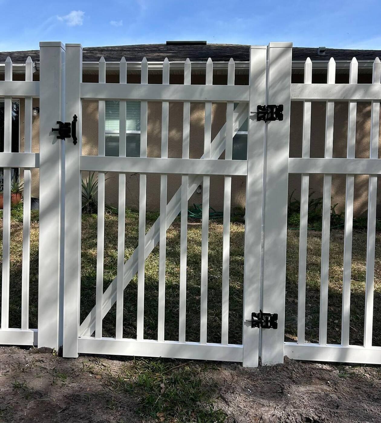 Vinyl Picket Fence Installation