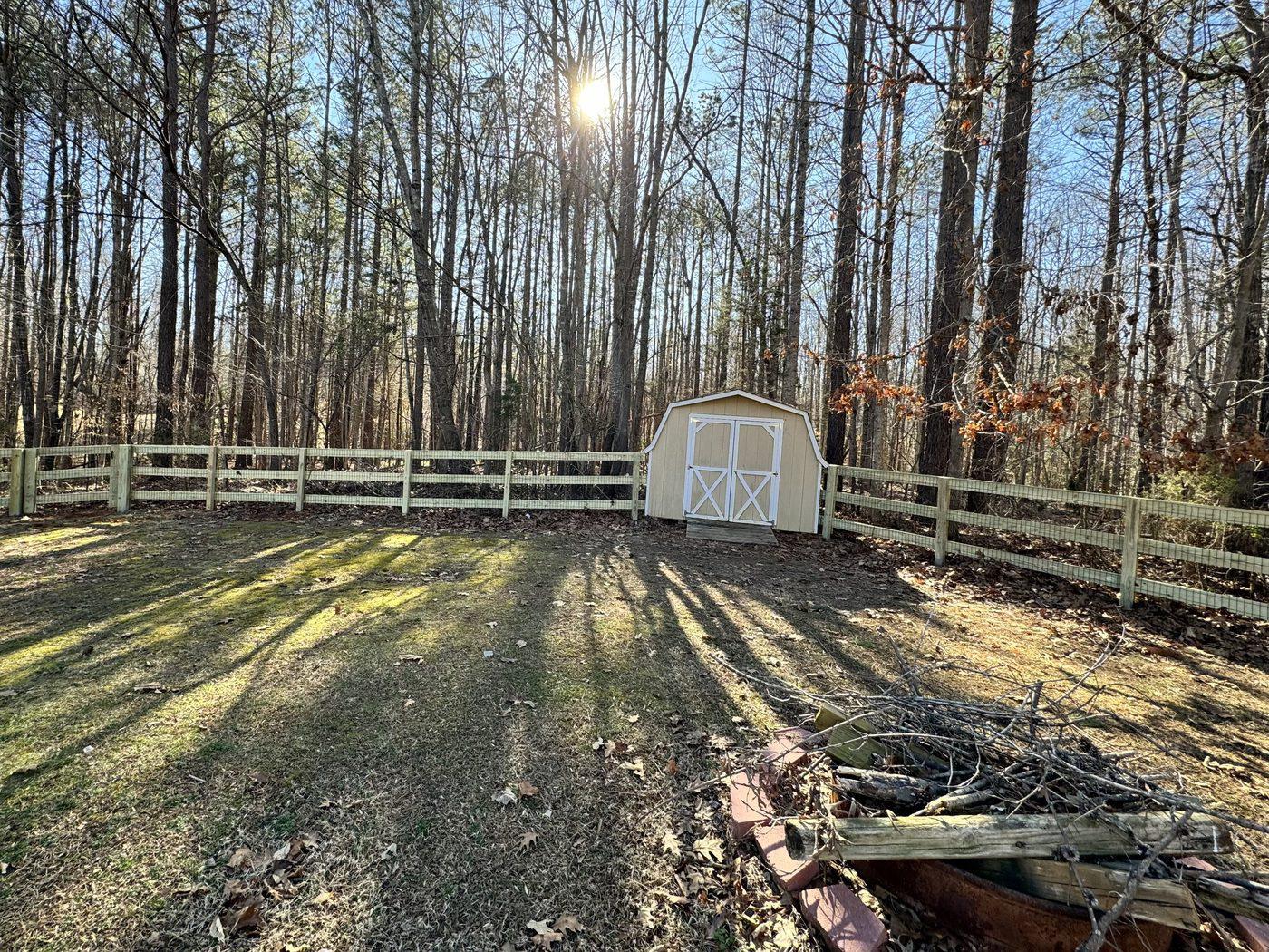 Wire & Wood Rail Fence Installation