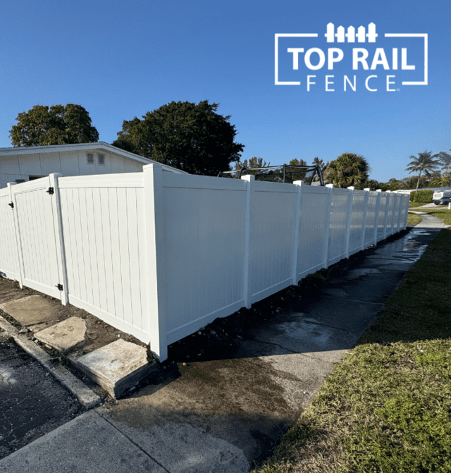 Vinyl Privacy Fence Installation