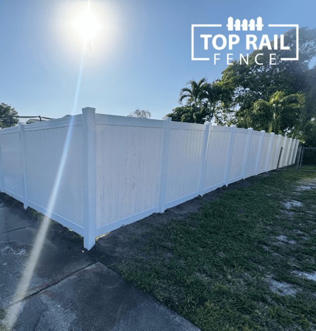 Vinyl Privacy Fence Installation