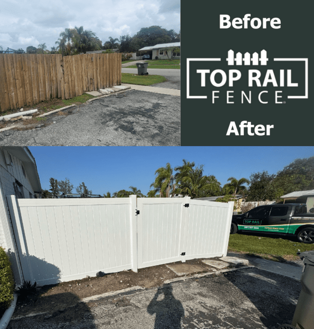Vinyl Privacy Fence Installation