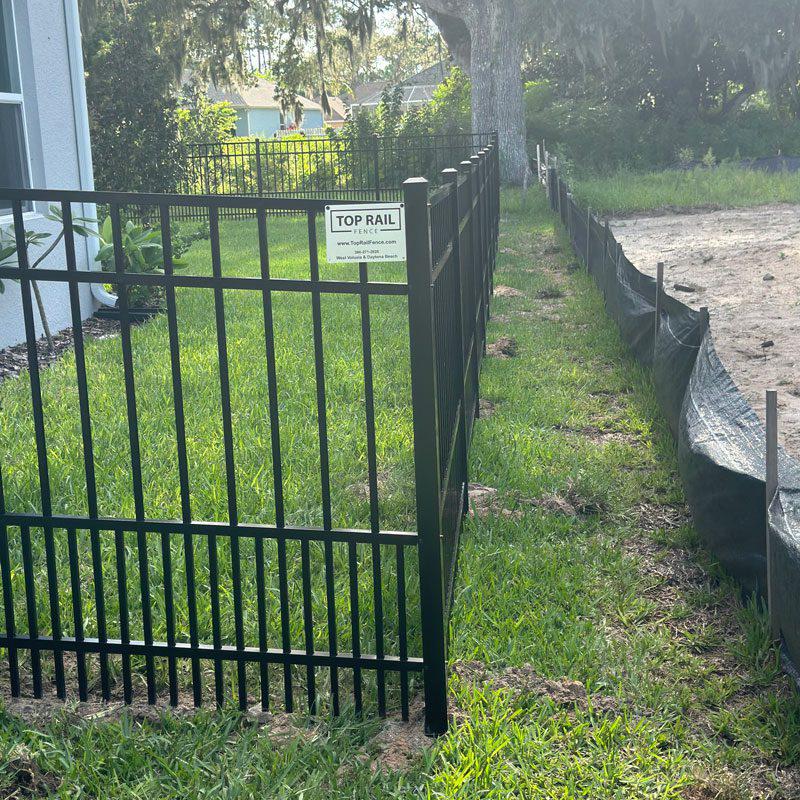 Pet-Friendly Aluminum Picket Fence Installation