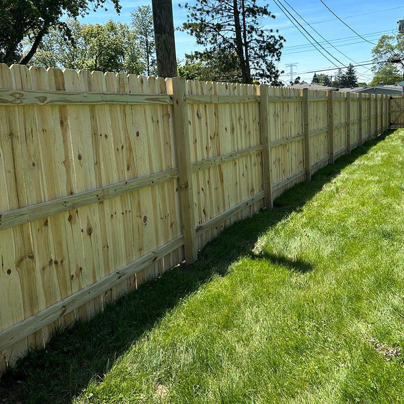 Wood Privacy Fence Installation