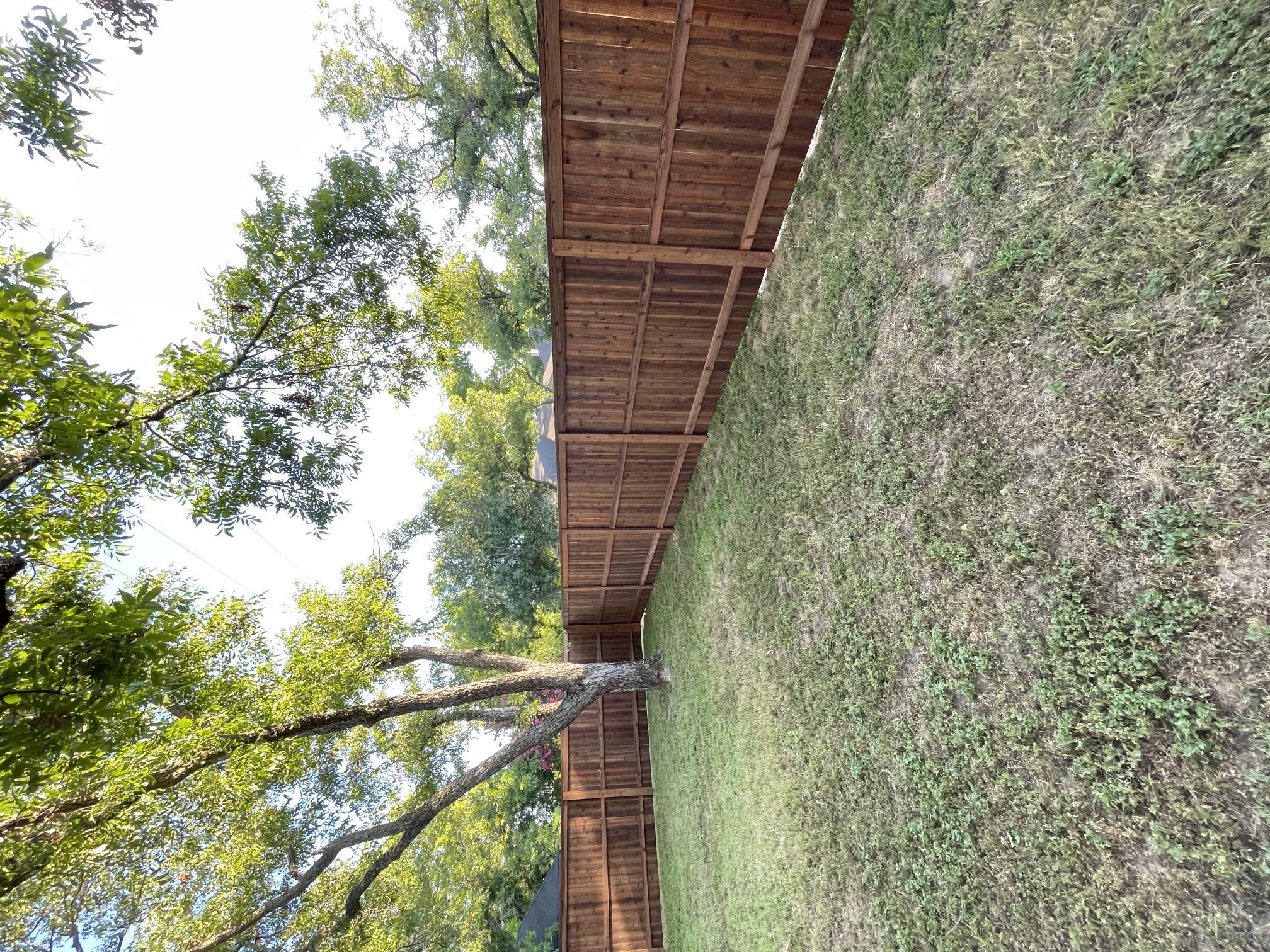side by side fence installed by top rail fence