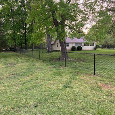 Vinyl Chain Link Fence Installation