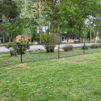 Vinyl Chain Link Fence Installation