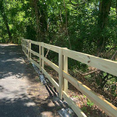 Parking Lot Fence Installation