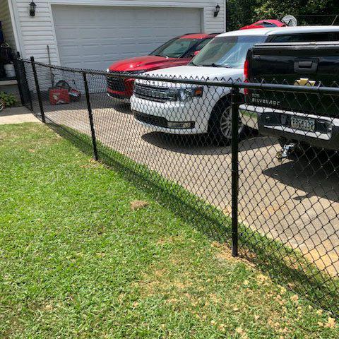 Vinyl Chain Link Fence Installation