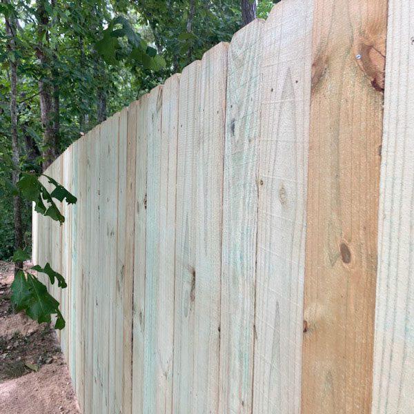 8ft Wood Privacy Fence Installation
