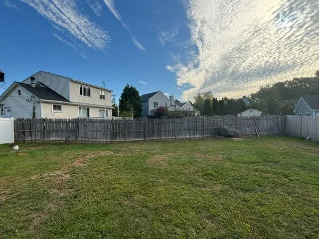 neighbor's wooden fence