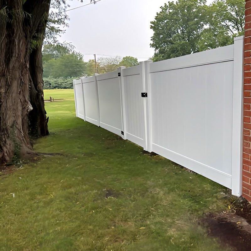 Vinyl and Aluminum Privacy Fence Installation