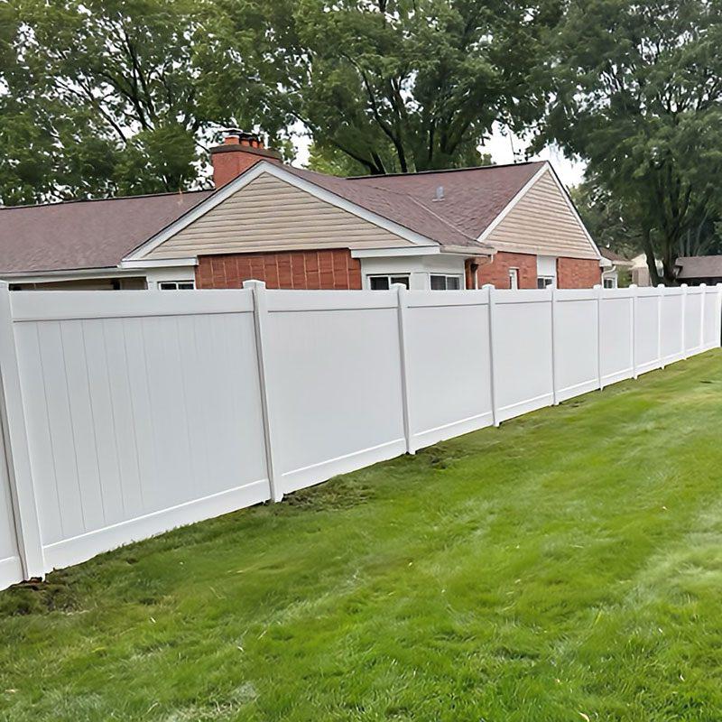 Vinyl and Aluminum Privacy Fence Installation