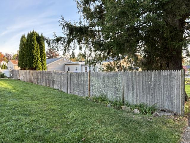  old stockade fence installed by top rail fence