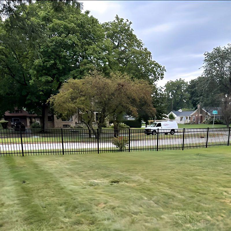 Vinyl and Aluminum Privacy Fence Installation