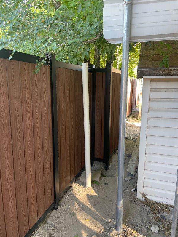 Composite Fence Installation job