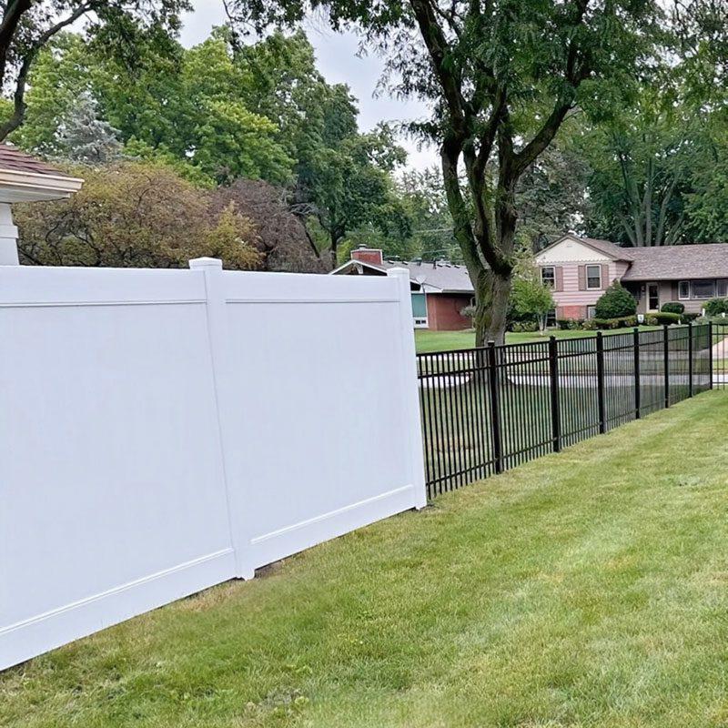 Vinyl and Aluminum Privacy Fence Installation