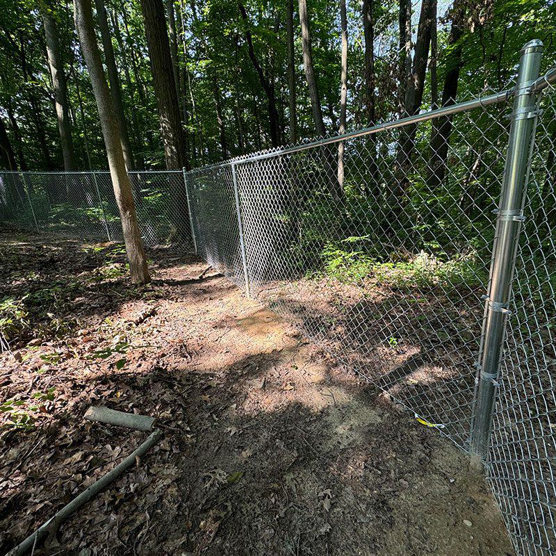Tall Chain Link Fence Installation