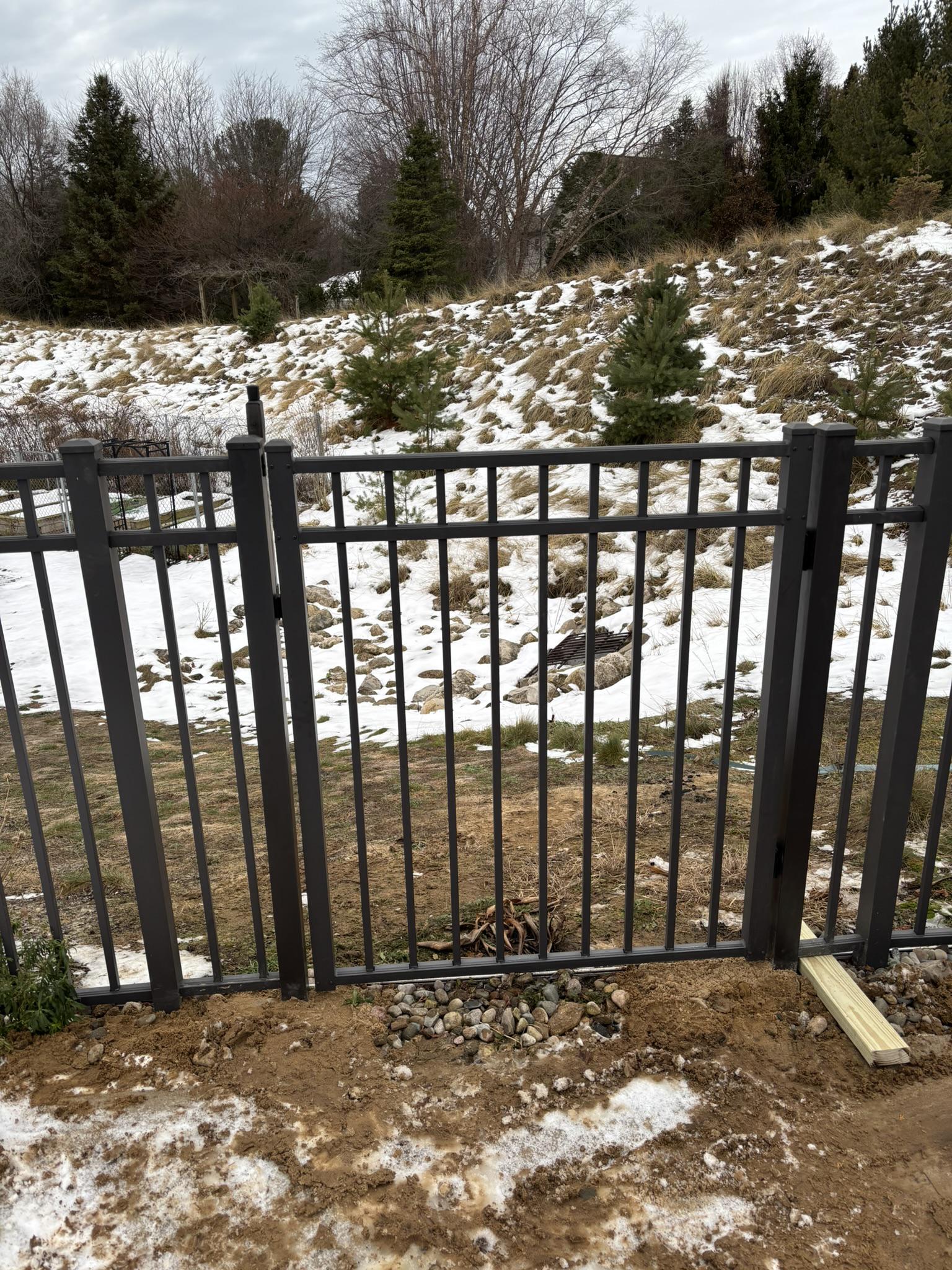 Ornamental Metal Pool Gate Relocation