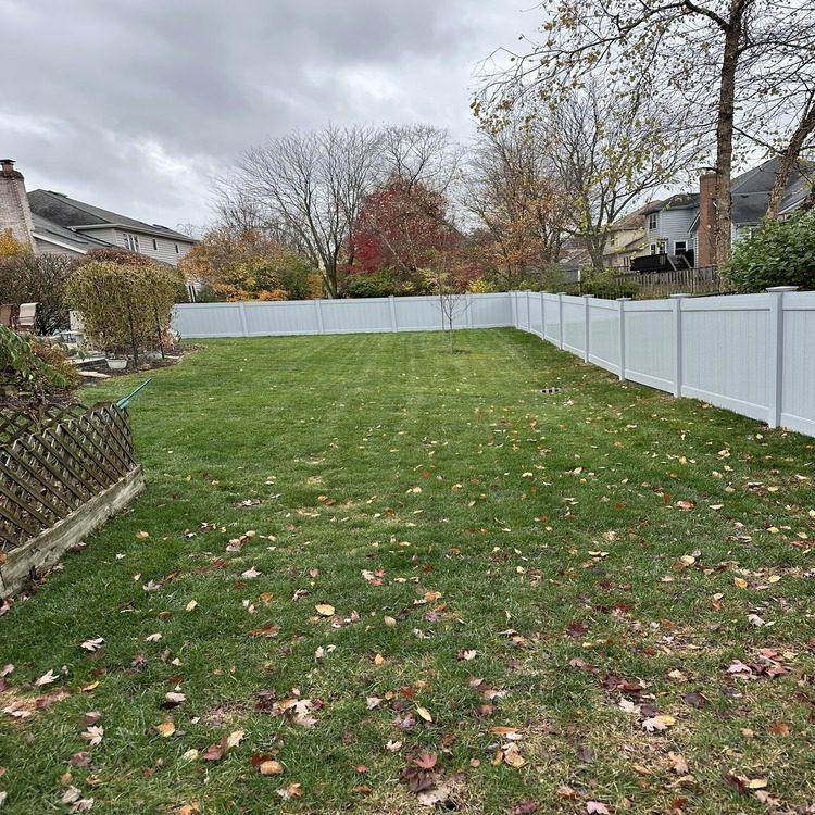 Embossed Vinyl Privacy Fence Installation
