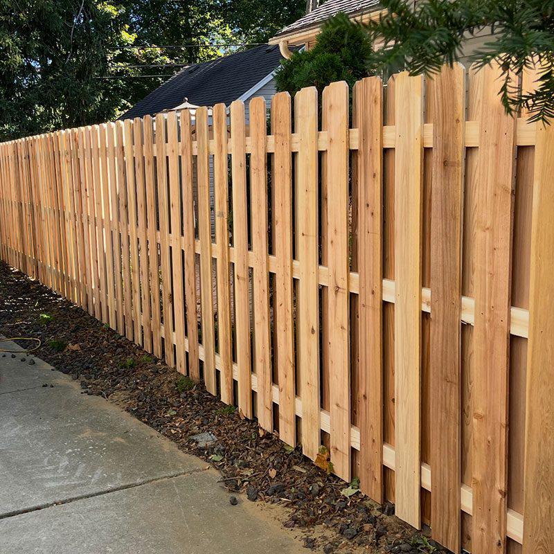 detroit spaced board fence wood