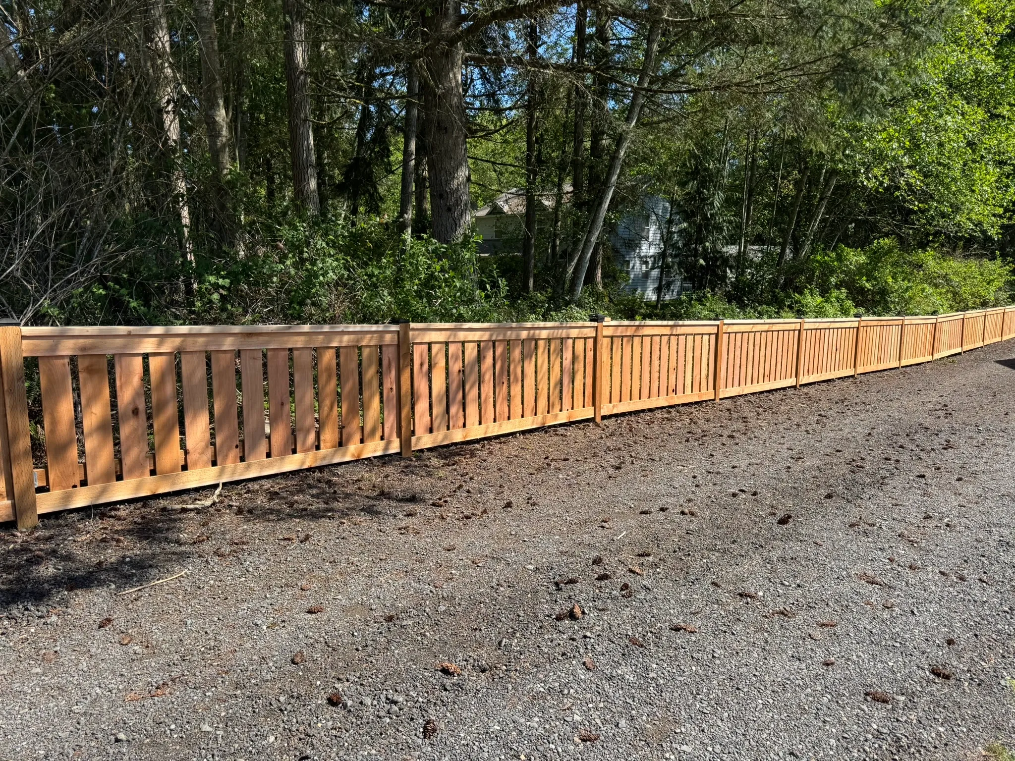 Rustic Hideaway Wood Fence