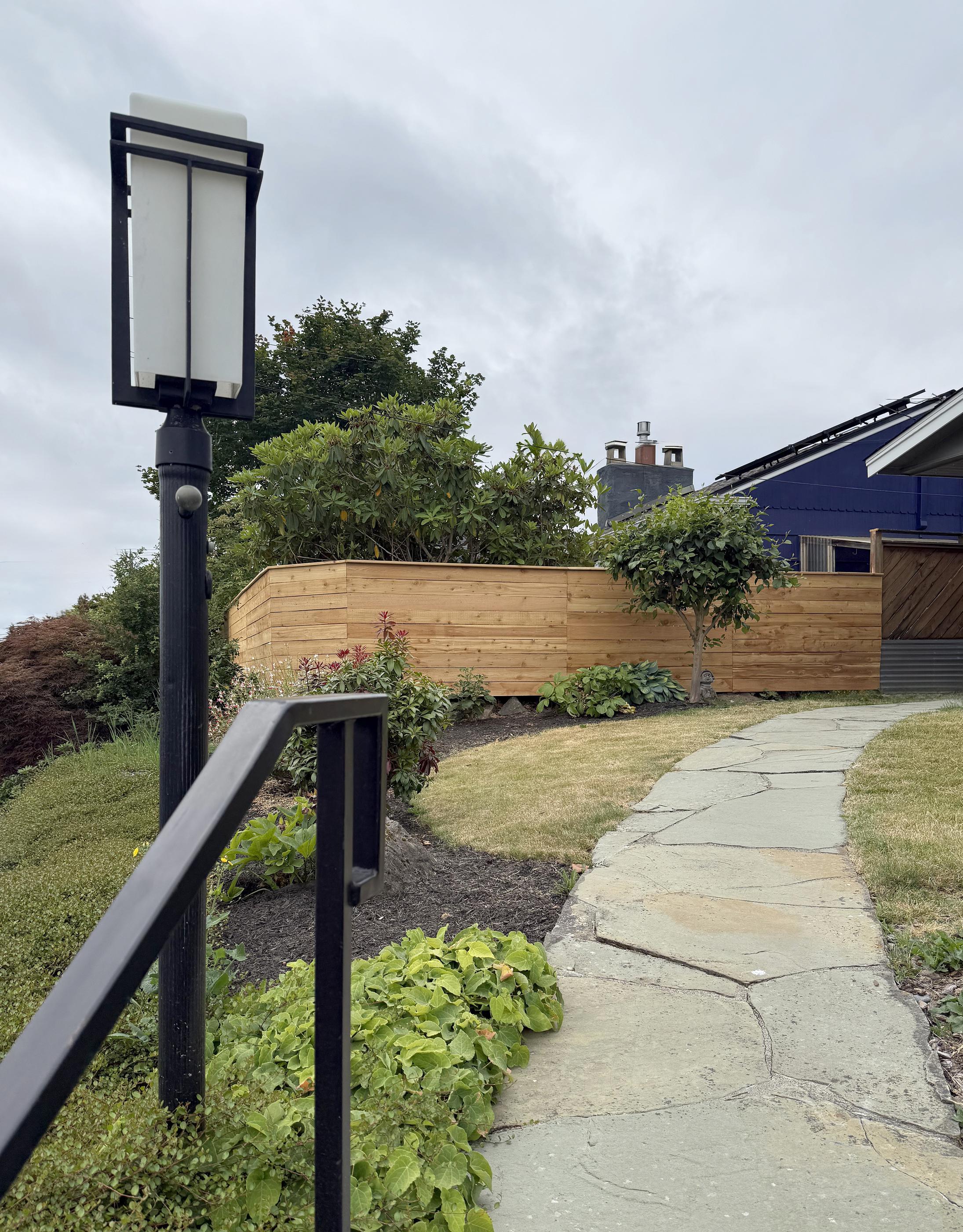 horizontal wood fence installed by top rail fence