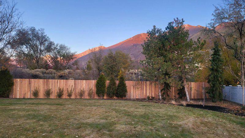 Wood Fence Installation job