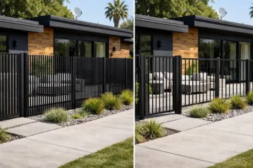 See how small changes in metal fence proportions can prevent a Media property from feeling visually crowded
