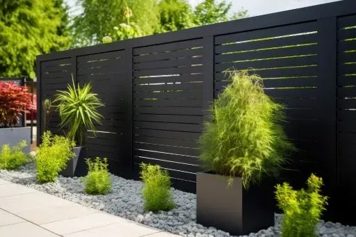 ornamental metal privacy fence