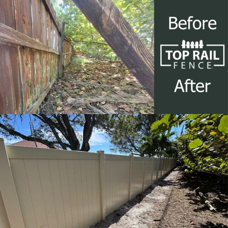 Vinyl Privacy Fence Installation