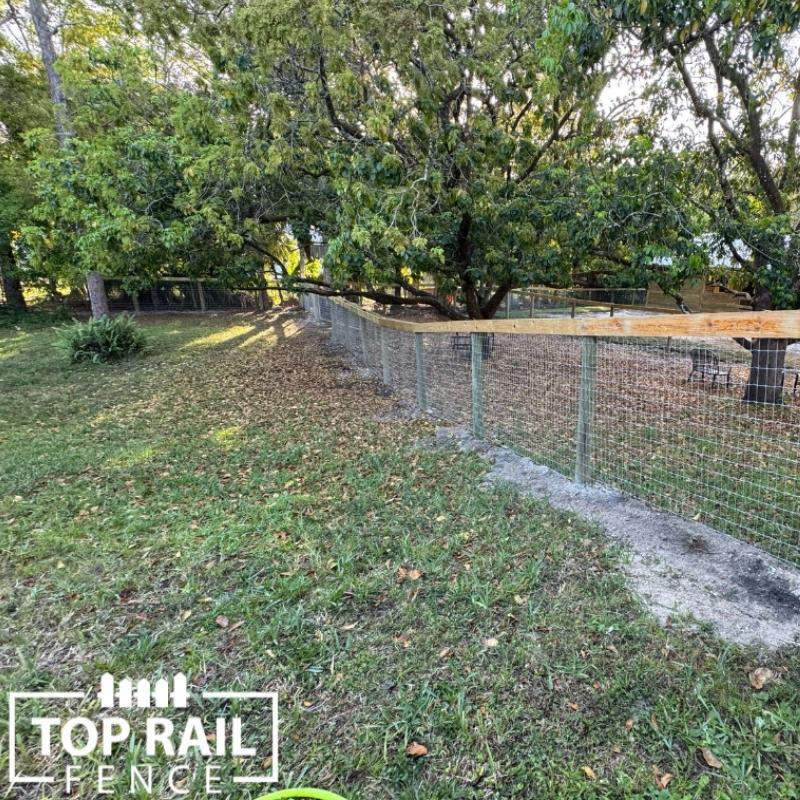 no climb horse wire fence installed by Top Rail Fence