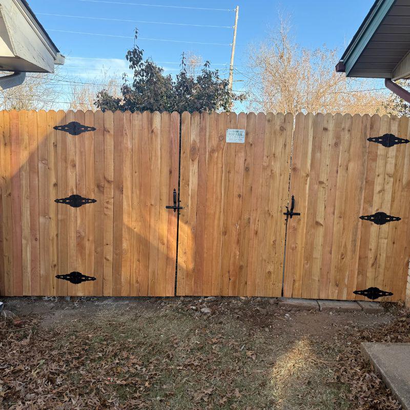 Wood Stockade Fence Installation